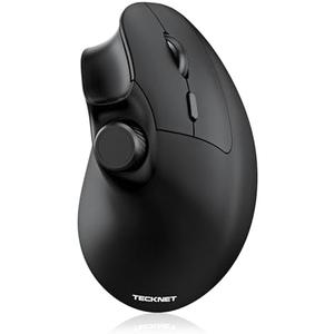 TECKNET Ergonomic Mouse, Rechargeable Wireless Bluetooth Mouse (BT 5.0/5.0+2.4G), Vertical Mouse with Volume Knob, Quiet Clicks, Cordless Mice 6 Adjustable DPI with USB A Receiver, Wide Compatibility TECKNET Ergonomic Mouse, Rechargeable Wireless Bluetooth Mouse (BT 5.0/5.0+2.4G), Vertical Mouse with Volume Knob, Quiet Clicks, Cordless Mice 6 Adjustable DPI with USB A Receiver, Wide Compatibility