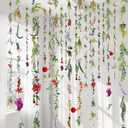 Suncalla 12 Pcs 70.8 ft Flower Garlands Hanging Artificial Wildflower Vine Decor from Ceiling Floating Floral Backdrop Silk Fake Flower Garland for Wedding Home Garden Wall Arch(Wildflower)