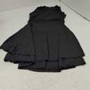 Kaximil Women's Square Neck Ruffle Hem Mini Dress Ruched Waist Short Party Dresses (Black), XL