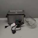 Elite Gourmet EDF1116 Electric 1.2 Qt. / 4.8 Cup Oil Capacity Deep Fryer, Adjustable Temperature, Removable Basket, Lid with Cool-Touch Knob, Stainless Steel