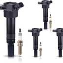 ENA Set of 4 UF651 Ignition Coil Pack with 93175 Iridium Spark Plugs 1.8L 2.0L V4 Compatible with Kia Hyundai Elantra 2011-2016 Tucson 2014-2020 Forte 2014-2016 Soul 2012-2019 for C1804 273002E000 273
