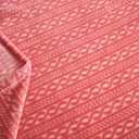 Soft Cozy Fleece Throw Blanket, 50x60 Inches  Lightweight Plush Blanket for Couch, Fuzzy 3D Jacquard Design, for Sofa, Bed & Travel, Hot Pink Chain