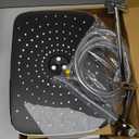 Veken 14" Wide Rain Shower Head with Handheld, High Pressure Handheld Shower Heads with Multi Spray Modes, Rainfall Combo with Metal Extension Arm,Detachable Dual Shower, Extra Long Hose,Silver Chrome