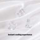 Amazon Basics Cooling Comforter, Temperature Regulating Blanket for Hot Sleepers, Summer & All Season Bedding, Lightweight, 106"x90", King, White