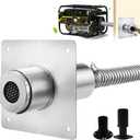 2025Newly Upgraded Generator Exhaust Extension Silencer Kit With Insulated Through-Wall Mounting Plate, Universal Generator Muffler Silencer Kit - Efficient Noise Reduction and Safe Exhaust Design