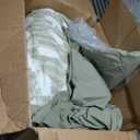 BLOOMHAVEN King Comforter Set -7 Pieces Sage Green Floral Comforter Set for All Seasons, Bed in a Bag King with Botanical Flowers Comforter, Sheets, Pillowcases & Shams