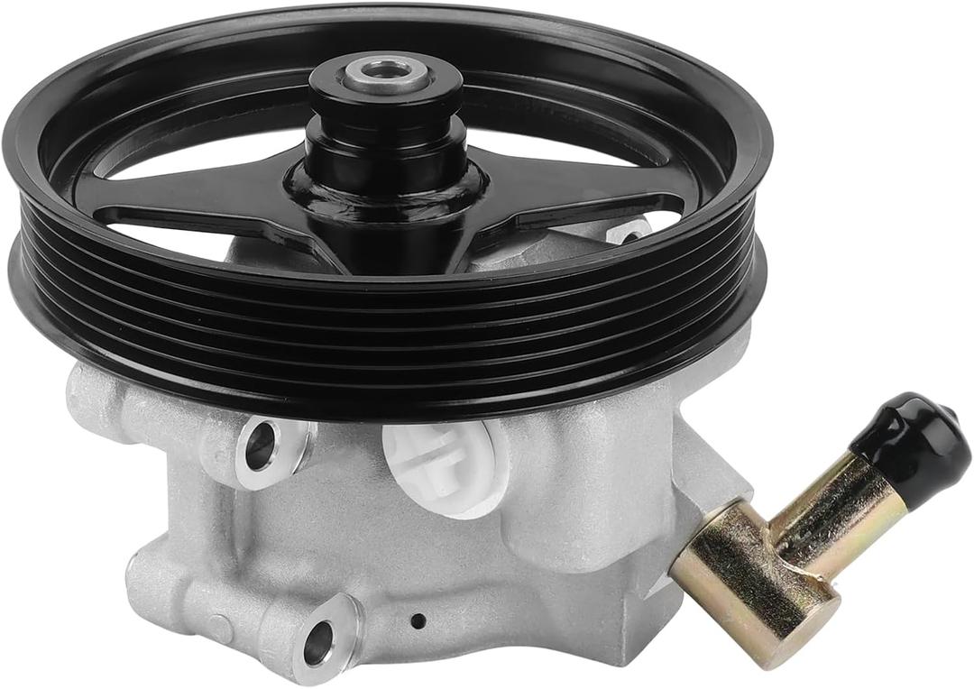 Power Steering Pump with Pulley Compatible with Ford E150 E250 E350 E450 Econoline, Compatible with Ford F250 F350 F450 F550 Super Duty, Replacement for 20-283P2, 1C2Z3A674AARM