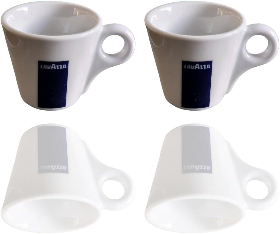2oz Espresso Cups Classic Collection Set of 2 Demitasse Cups (Without Saucers)