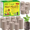 Legigo 200 Pcs 30mm Seed Starter Peat Pellets Pods for Seedlings- Compressed Seed Starting Pellets Seed Starter Pods Plugs Soil Peat Pods for Starting Seeds, Garden Planting Herb Flower Vegetables