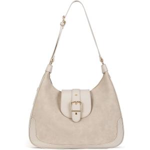 Missnine Hobo Bag Purses and Handbags for Women Top Handle Handbags with Pocket Zipper (Beige)