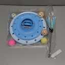 Goosheep Cat Toy Interactive Pet Plaything for Indoor Kitten Interactive Kitty Puzzle Ball with 2 Cat-Tease (Blue)