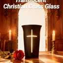 2PCS Black Frosted Drinking Glass Cups with Cross & Bible Verse, Inspirational Religious Gifts for Christians, Catholic Women & Men, Pastor Appreciation, Baptism & Confirmation Gifts for Boys & Girls