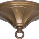 5 Inch Brass Light Canopy Kit with Loop,Ceiling Cover Plate for Chandelier Pendant Lighting Fixture,Includes Mounting Hardware,Antique Brass