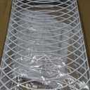 HOGARCOSAS White Metal Wall Mounted Hat Racks for Baseball Caps, 2-Pack Sturdy Hat Organizer Holds 60+ Caps, Wall & Closet Display Storage Holder