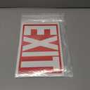 5 x 3 x Exit Sign Stickers, Exit Signs Designed as per NFPA Safety Standards (10 x 7 inches) Premium UV Protected, Strong Adhesive Vinyl Scratch, Fade Resistance and Spill Proof, Indoor and Outdoor