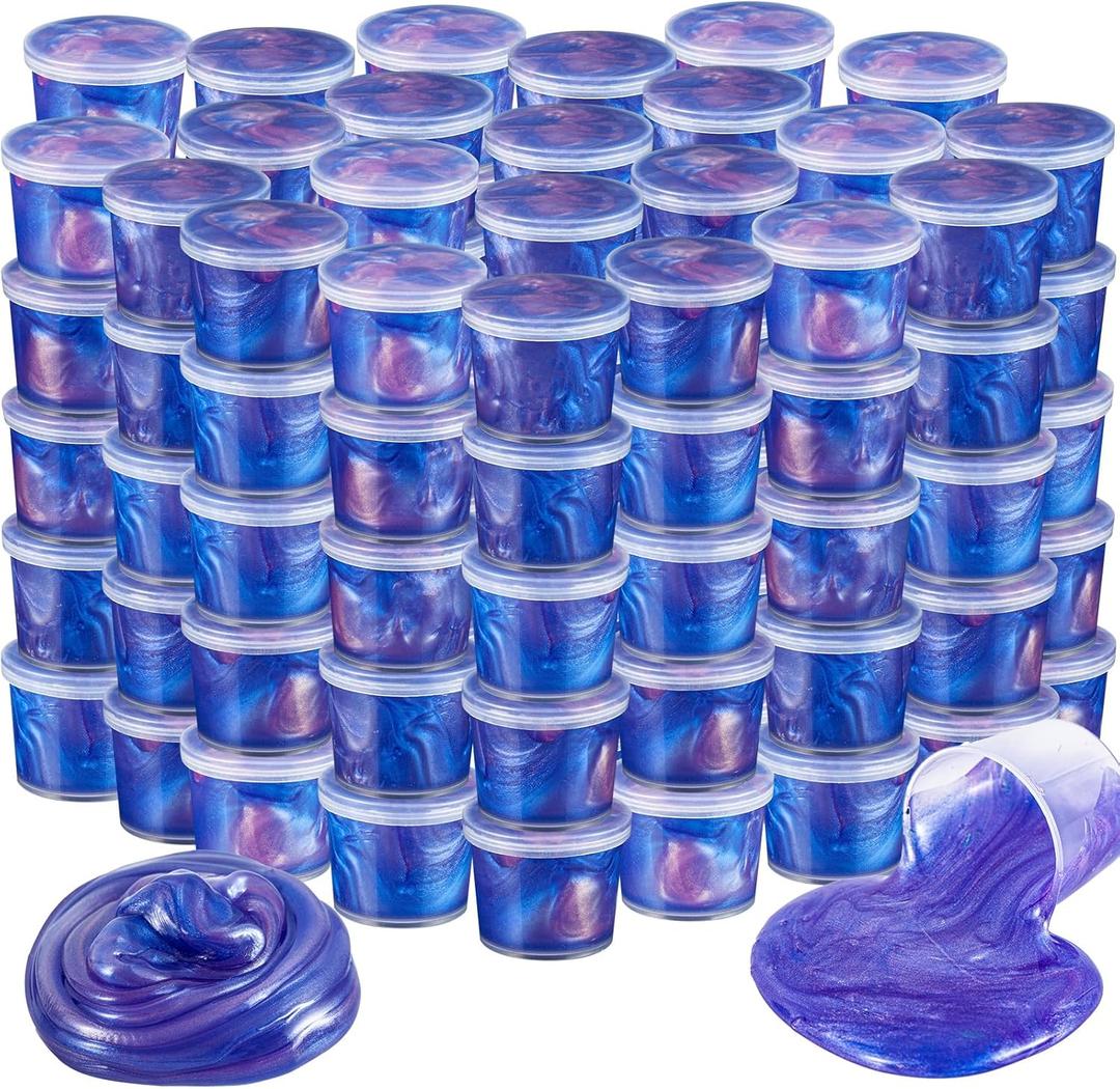 BVEHSR Only15 Packs Galaxy Putty Slime, Party Favor for Kids Girls & Boys, Adults, Non Sticky, Stress & Anxiety Relief, Wet, Super Soft Sludge Toy,Easter Basket Stuffers