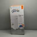 Diaper Genie Platinum Pail (Lilly White) is Made of Durable Stainless Steel and Includes 1 Easy Roll Refill with 18 Bags That can Last up to 5 Months.