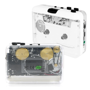 Auto Reverse ＆Clear Stereo Cassette Player,Builtin Cool Copper Wheel Movement＆Earphone,Cassette Tape to MP3 Converter with Tape Converter Software,Powered by USB Power Cord or AA Battery