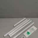 Upgraded Closet Rods for Hanging Clothes, 18 to 92 Inches Adjustable Heavy Duty Closet Rod, Metal Closet Poles, Easy to Install Closet Bar for Closet Wardrobes Laundry, Perfect for Closet Organizer (White)