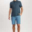 Unionbay Mens Short Sleeve Tech Sanded Jersey Polo (Medium, Olympus Green)