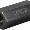 Hydraulic Check Valve 1/2" NPT Pump Oil 3000psi no Return Valve Single Way (1/2")