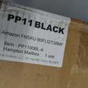 Postal Pro, The Hampton Mailbox, Durable Plastic, Easy to Install, Flag Included, Black