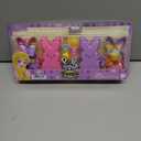Polly Pocket x Peeps, 6 Micro Dolls & 2 Playsets with 6 Themed Accessories & Clip Keychains, Travel Toy, Partnership Compact
