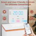 SereneLife WIFI Luxury Rectangle Towel Warmer - Spa & Bathroom Towel Heater with Custom Fragrance, Auto Shut-Off, Fits 2 large Towels, Blankets, Bathrobes, PJ's - Perfect Gift for Him & Her (Natural)