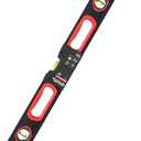 Black Canyon 24" Box Level, w/Magnetic Base, Vertical and Horizontal Measurement, Aluminum, Plastic Frame, Hang Hole, Vial Types, Suits Construction, Carpentry tasks, Plumbing, Installations