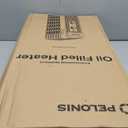 Pelonis Oil Filled Radiator Heater for Large Space, 2025 Upgraded, Space Heaters with 1500W Quiet Warmth Radiant Heater, 3 Heating Modes, Overheat & Tip-Over Protection, Adjustable Thermostat, Black