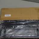 DOLALIKE Microwave Oven Rack, Expandable Microwave Stand Countertop Kitchen Utensils Tableware Storage, Carbon Steel Over Microwave Shelf Countertop with 3 Hooks