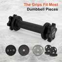Dumbbell Handles Pair Universal Handle, Adjustable Dumbbell Bar Fit 1" Plates, Standard Weight Plates with 1" Diameter, Portable Balance Quick Adjustable Weight for Workouts Home Gym