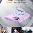 Miracase for iPhone 17 Case 6.3'', Full-Body Military Grade Drop Protection Outdoor Phone case with Built-in Glass Screen &Camera Control,Easy Installation,No Gap,Compatible with MagSafe, Light Purple