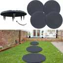 2 Pcs Large Stepping Stones Outdoor Garden Walkway, Durable Plastic Pavers for Patio, Pathway, and Landscaping, Weatherproof Stepping Stones with Ground Stakes for Easy Installation