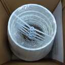 Set of 6 Natural Linen White Clip On Chandelier Lamp Shades For Chandeliers, Wall Lamps, And Other Lighting Fixtures Using E12 Bulbs 4 * 6 * 5 Inch