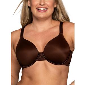 Vanity Fair Women's Full Figure Beauty Back Smoothing Bra, 4 Way Stretch Fabric, Lightly Lined Cups up to H (38C, Underwire - Cappuccino)