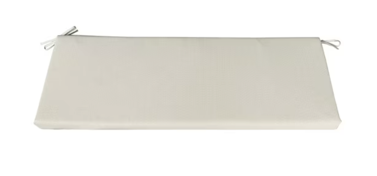 Better Homes & Gardens 48" x 18" Premium Beige Outdoor Bench Seat Cushion
