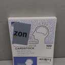 100 Sheets of Heavyweight White Cardstock - Ideal for Business Cards, Art Projects, Invitations, and Stationery Printing | 80 lb Cover Stock | 8.5 x 11 Inches | Thick and Durable Cardstock (216 gsm)