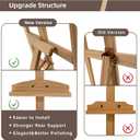 Adjustable Pine Wooden Painting Easel, Art Easel for Display, 23 Inches X 35 Inches X 56 Inches