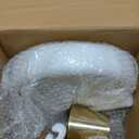 Cruiser’s Caché | 9-Inch Marble Cake Stand | Natural White Marble with Gold Base | Round Dessert Stand, Cupcake Stand for Birthday Parties, Weddings, Baby Shower and Other Events, White and Gold