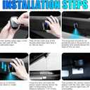 Car Door Lights,Door Lights Logo Projector Rechargeable,Car Door Projector Lights,HD Car Welcome Light for Cars Use at Night 2pcs (for Redhorse)