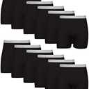 Hanes Mens Underwear Briefs, Cool Dri Moisture-wicking Cotton No-ride-up For Men, Pack of 12 - Black, Medium US at Amazon Mens Clothing store