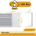 LBG Products Window Air Conditioner Side Panel and Frame Set,AC Accordion Filler Kit,Fits Most 10000BTU Window Air Conditioners