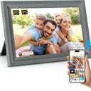 Digital Picture Frame WiFi Grey Send Photos from Phone16GB Storage Smooth System 10.1inch 1280x800 IPS Touch Screen Digital Photo Frame Auto-Rotate Wall Mountable