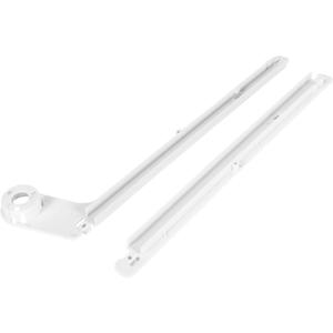 HECASA 240349701 240356501 Refrigerator Slide Rail Compatible with Frigidaire Kenmore Refrigerator Side-By-Side Refrigerator Slide Rail White Meat Pan Hanger