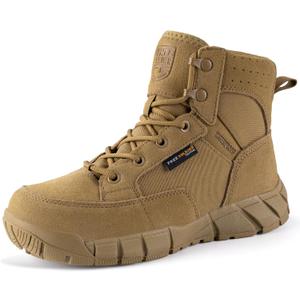 FREE SOLDIER Hiking Work Boots Women's Tactical Boots 6 Inches Lightweight Waterproof Military Boots Outdoors Desert Boots (9)