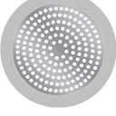 Shower Drain Hair Catcher 3.5 inch Small, Bathroom Sink Hair Stopper Sink Drain Cover Fliter Weighted Stainless and Silicone Shield (3.5 in)