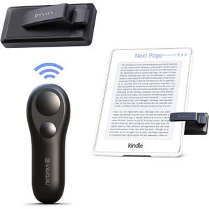 SK SYUKUYU RF Remote Control Page Turner for Kindle Reading Ipad Surface Comics, iPhone Android Tablets Reading Novels Taking Photos(Black)