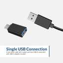 Cyber Acoustics USB Speaker Bar (CA-2890) Stereo USB Powered Speaker, Easily Clamps to Monitor, Convenient Controls