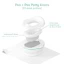 Frida Baby Potty Cleanup Essentials, Leak-Proof Potty Liners and Disposable Floor Pads for Potty Training, 15 Potty Liners + 10 Mess Mats